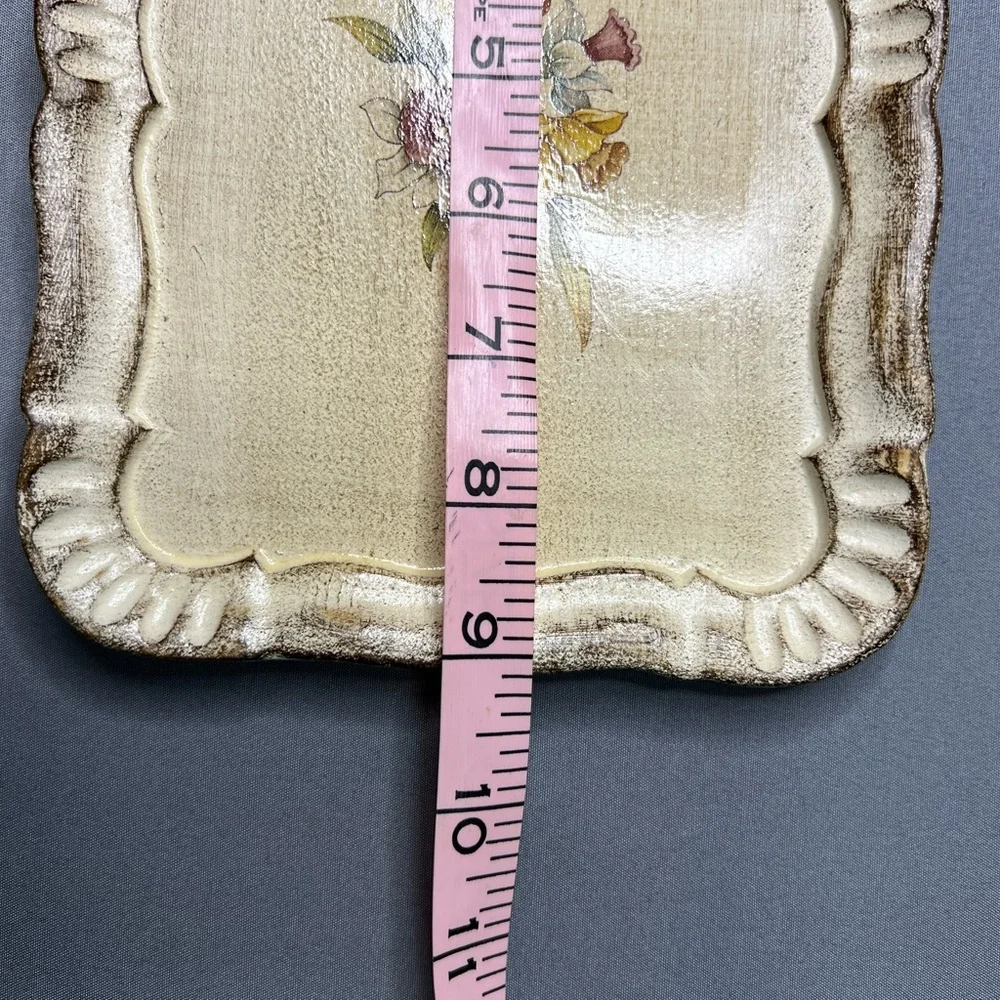 Vintage Florentine Trays Set of 2 Proto Firenze Italy Hand Painted